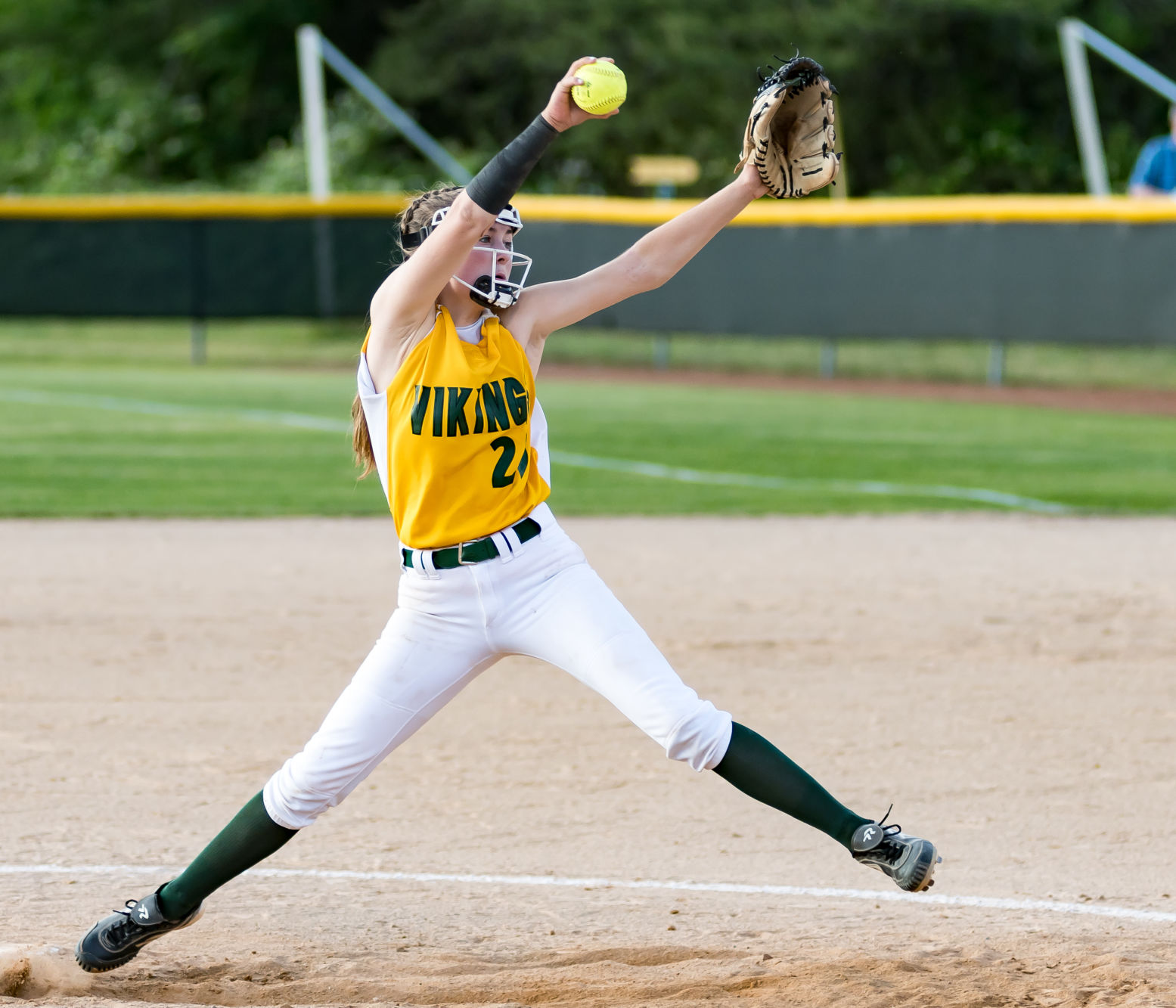 Friday night softball action